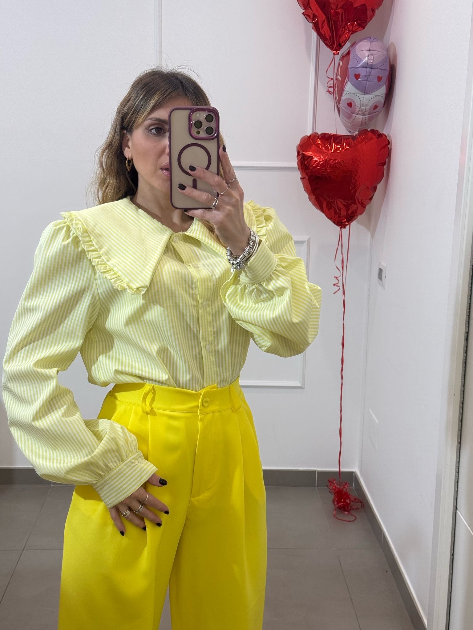 Camicia romantic quadri