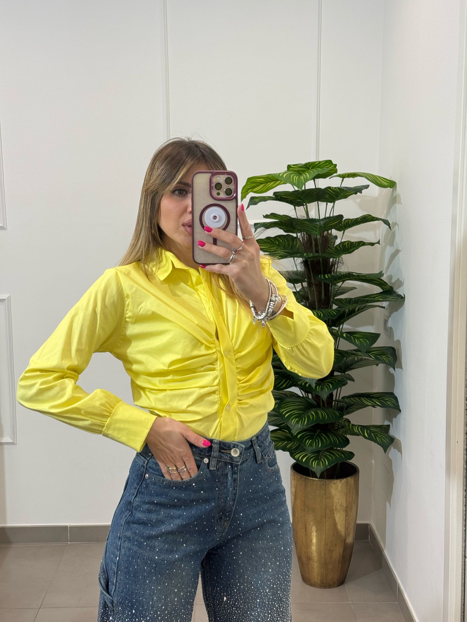 Camicia drappeggiata